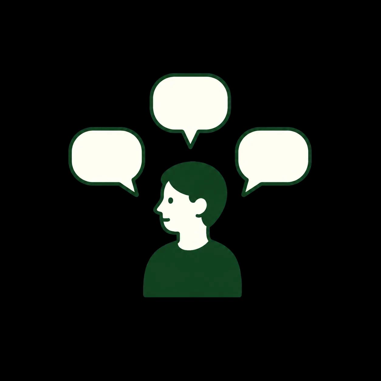 三つの質問が一人の担当者へ集まるイメージ